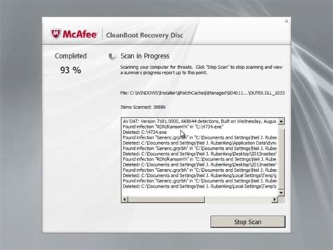 mcafee clean boot tool.